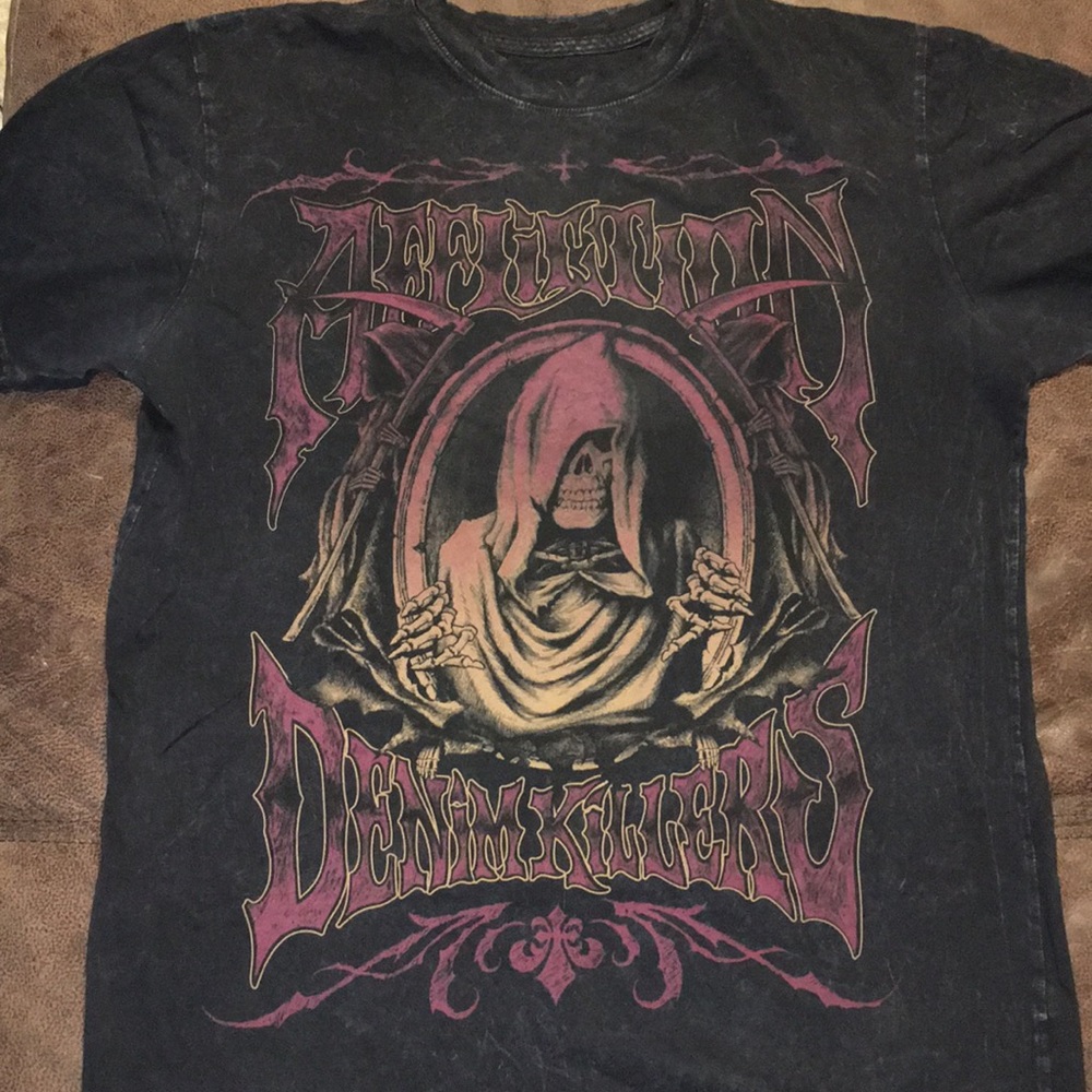 Affliction denim killers t-shirt.
